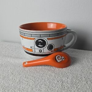 Star Wars Orange and White BB-8 Mug and Spoon Set